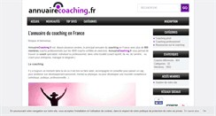 Desktop Screenshot of annuairecoaching.fr